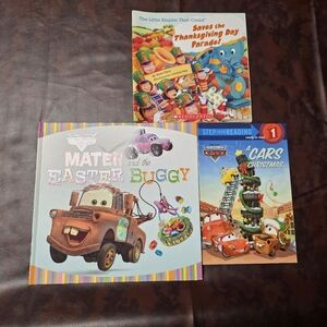 Disney Cars Puzzle and Storybook Set - Red, Blue, Green